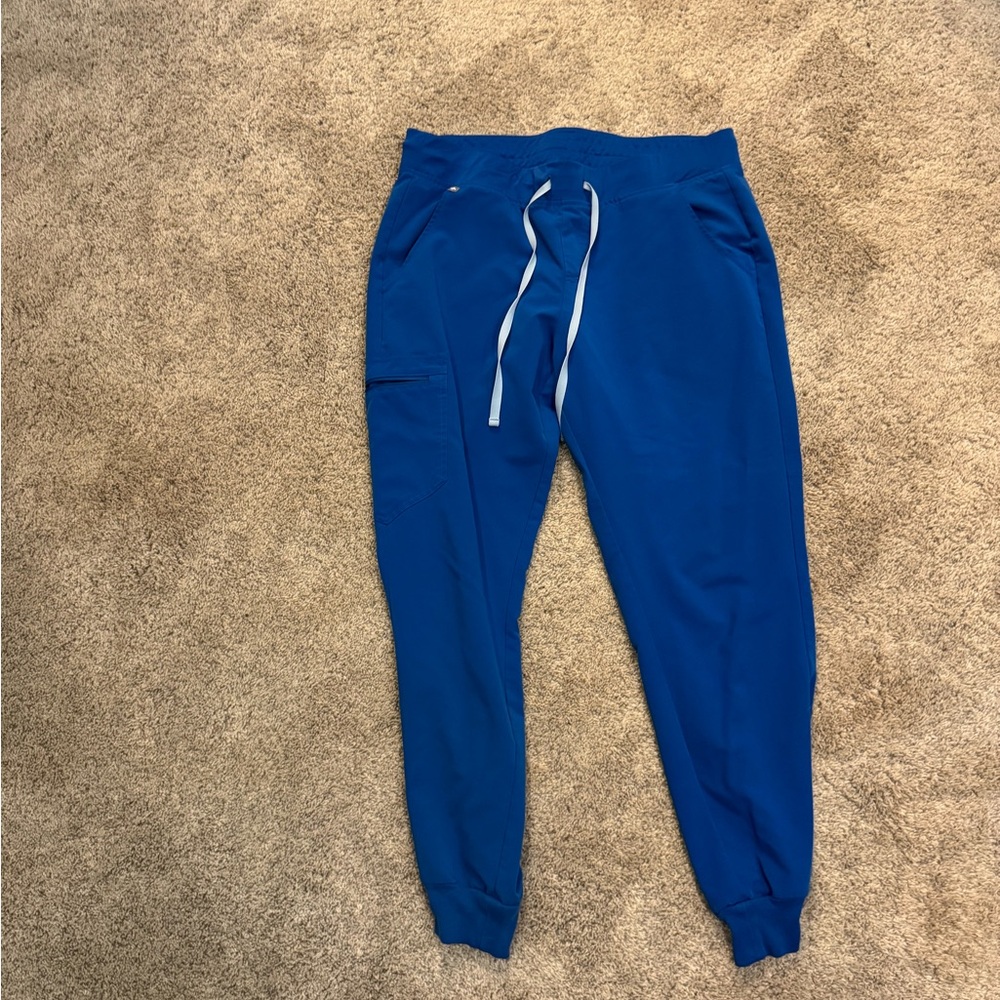 Blue Jogger Pants with Drawstring